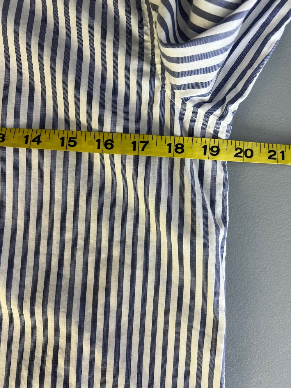 New Everlane THE MUST-HAVE SHIRT IN SILKY COTTON in Mariner Blue/ White Size 0 - Picture 10 of 14